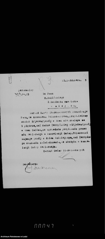 Obraz 14 z jednostki "Sprawy urzędników kancelarii i służby cmentarnej"