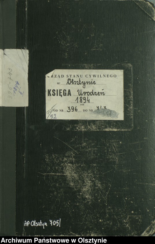 image.from.unit.number "Geburts-Haupt-Register Tom II,Nr 396 - 743"