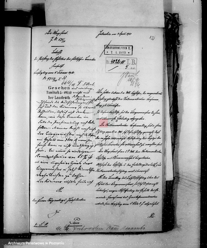 Obraz 16 z jednostki "Anstellung und Versorgung der kommunalbeamten in der stadt Jutroschin"