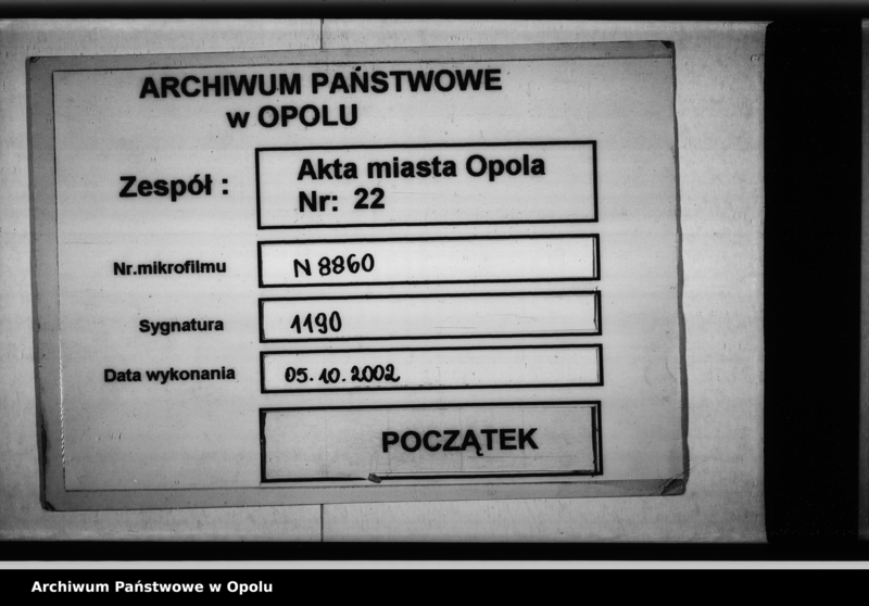 Obraz 1 z jednostki "Acta des Magistrats zu Oppeln betreffend die Ergänzungswahl der Stadtverordneten pro 1849/ 50"