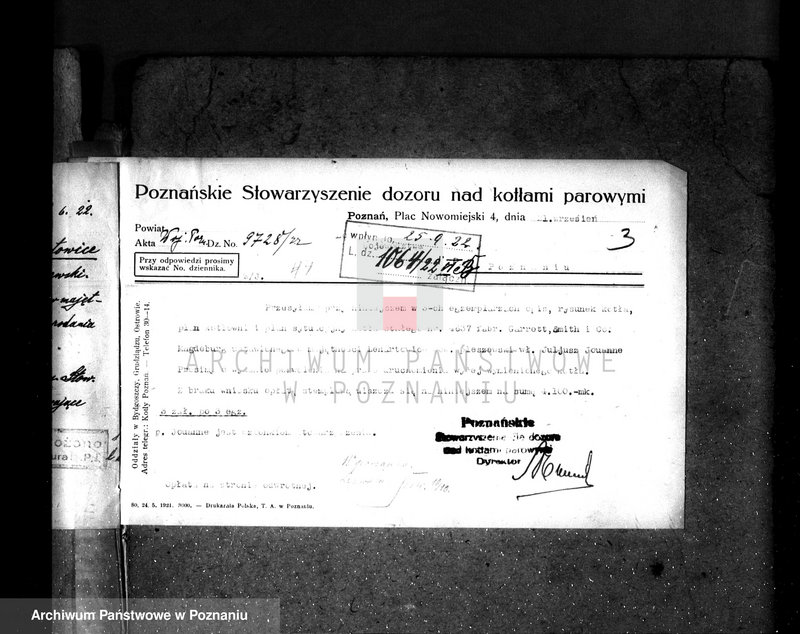 Obraz 7 z jednostki "Młyn parowy Fr. Balcera w Kucharkach pow. jarociński nr woj. kotła 1433"