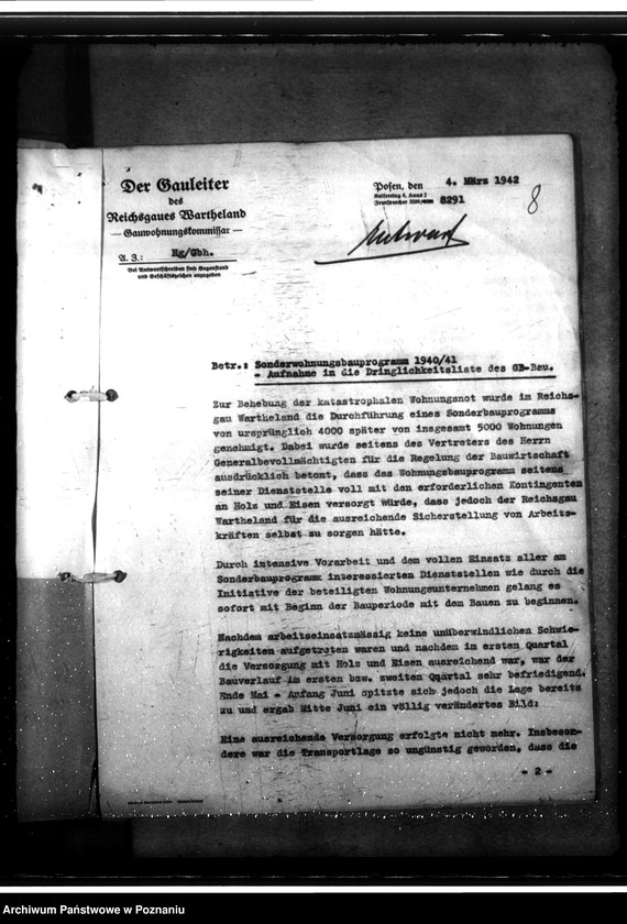 Obraz 12 z jednostki "Wohnungsbau. Allgemeiner Sonderprogramm"