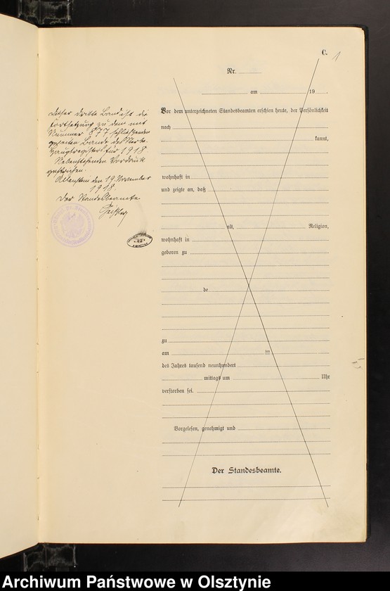 image.from.unit.number "Sterbe-Haupt-Register Tom III, Nr 878-1075"