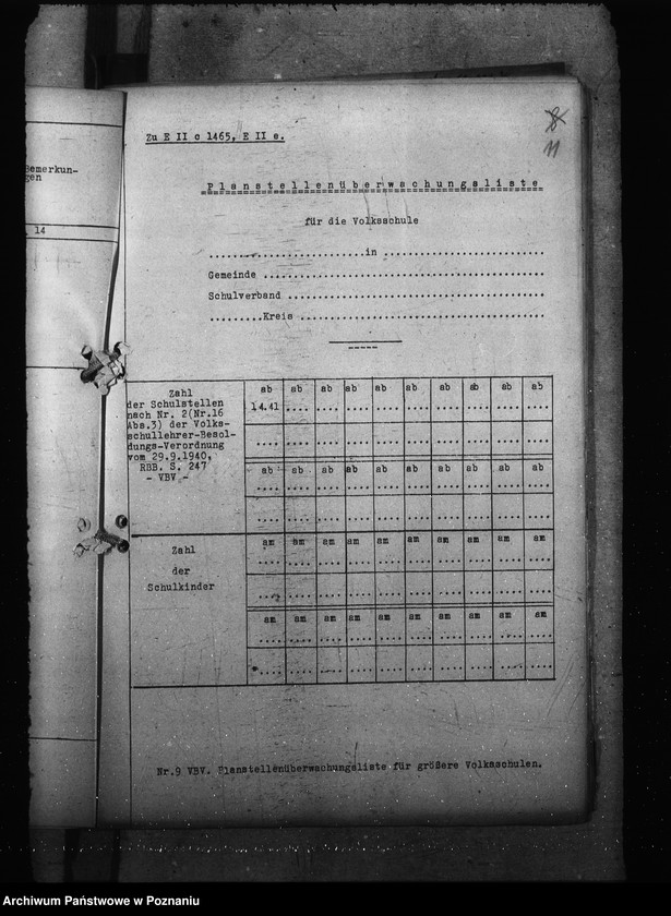 Obraz 15 z jednostki "Planstellenüberwachungslisten"