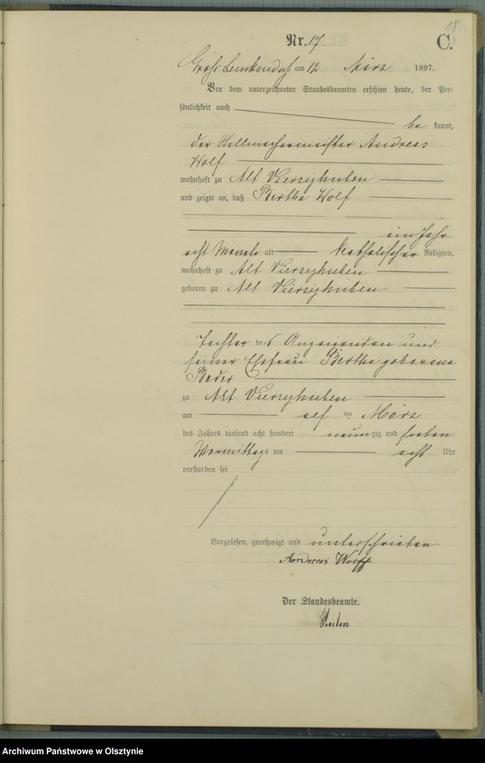 image.from.unit.number "Sterbe-Haupt-Register Nr 1 - 60 i 1 - 55"