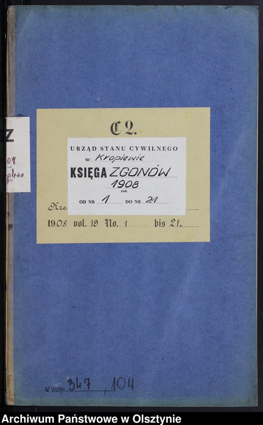 image.from.unit.number "Sterbe-Neben-Register Nr-1-21"