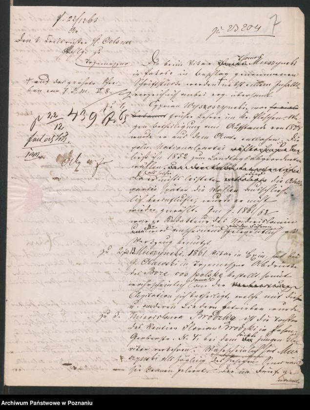 Obraz 10 z jednostki "A. betr. Thomas Muszyński, Vikar in Pakosch"