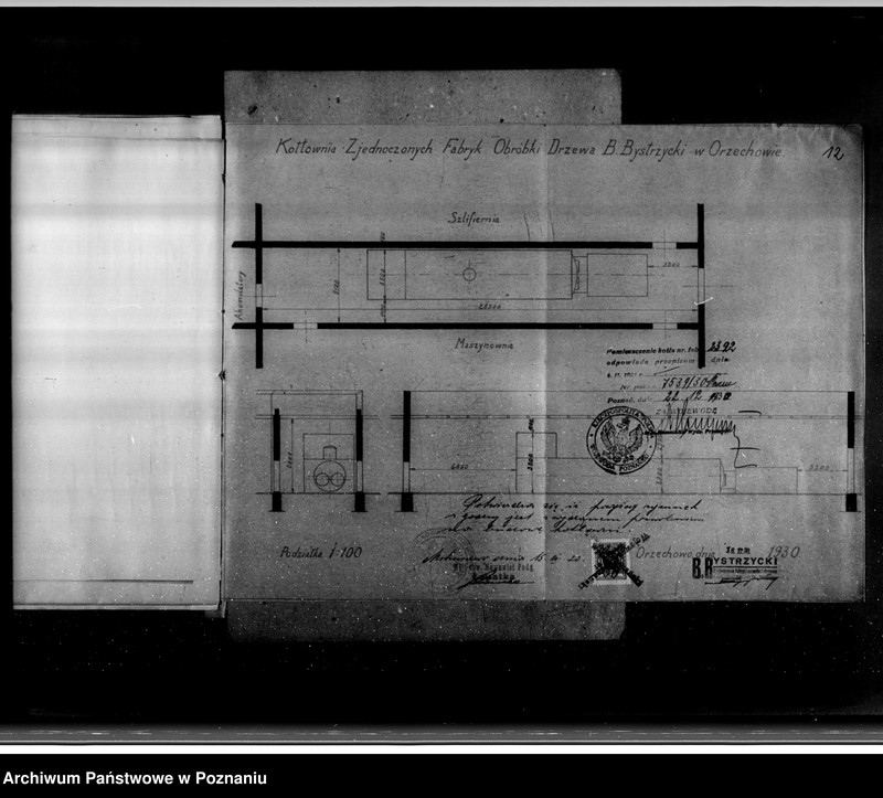 Obraz 18 z jednostki "Zjednoczone Fabryki Przeróbki Drzewa Bystrzyckiego w Orzechowie powiat wrzesiński nr woj. 1868"