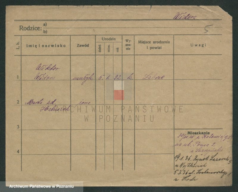 Obraz 13 z jednostki "Wider - Wieczorek (żonaci, wdowy)"