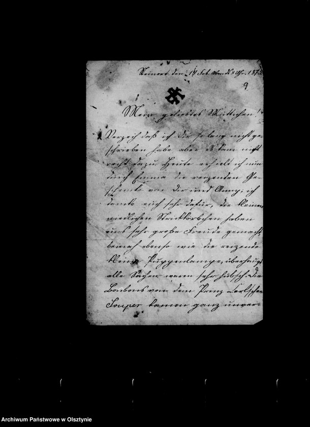 image.from.unit.number "/Agnes Gfin Schwerin geb. Lehndorff an ihre Mutter Anna Gfin geb. Hahn/"