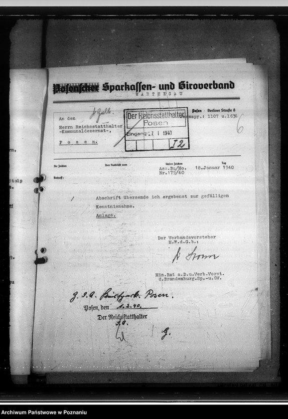 Obraz 10 z jednostki "Sparkassen und Giroverband Wartheland"