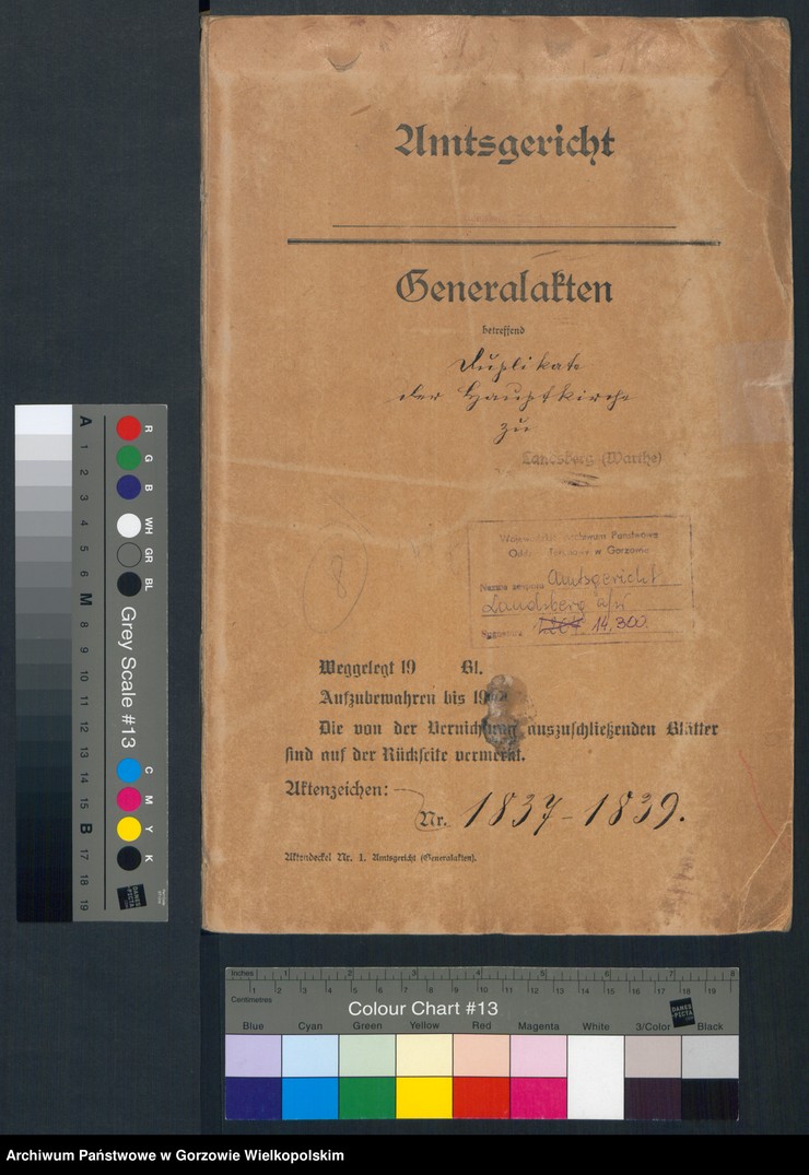 image.from.unit.number "Duplikate der Hauptkirche zu Landsberg an der Warthe (zawiera też księgi zgonów Konkordienkirche z lat 1837-1839)"