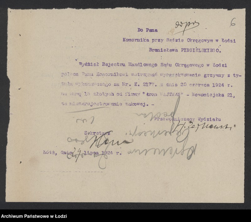 Obraz 8 z jednostki "Aron Wajtman- handel meblami"