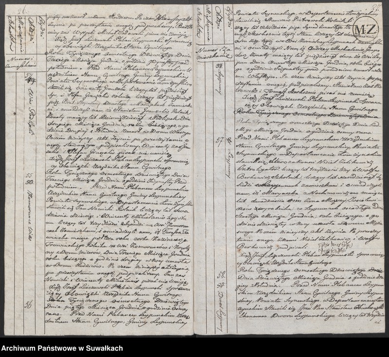 image.from.unit.number "Księga Aktów Cywilnych Zeyscia Gminy Leypuńskiej od 1 Maia 1809 Ru."