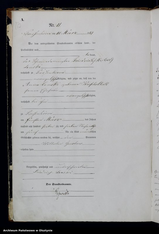 Obraz 15 z jednostki "Geburts-Haupt-Register Nr 1 - 78"