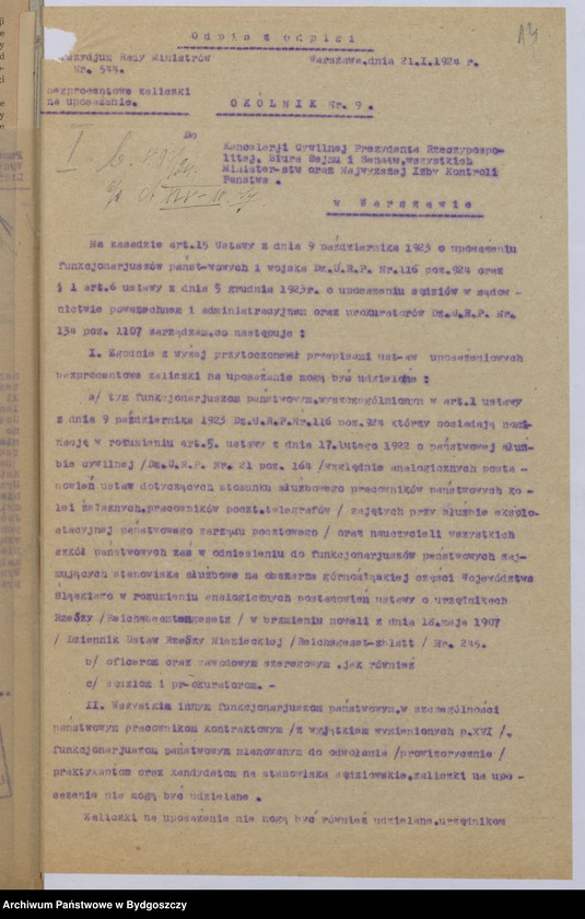 image.from.unit.number "Sprawy innych wydziałów opracowane w I b w Wydziale Prezydialnym"