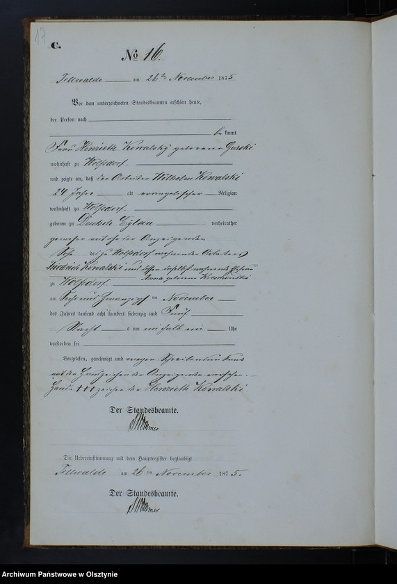 image.from.unit.number "Sterbe-Neben-Register Nr 1 - 19"