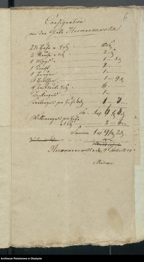 image.from.unit.number "Decem Consignations zur Jahres Rechnung der Kirche zu Rhein"