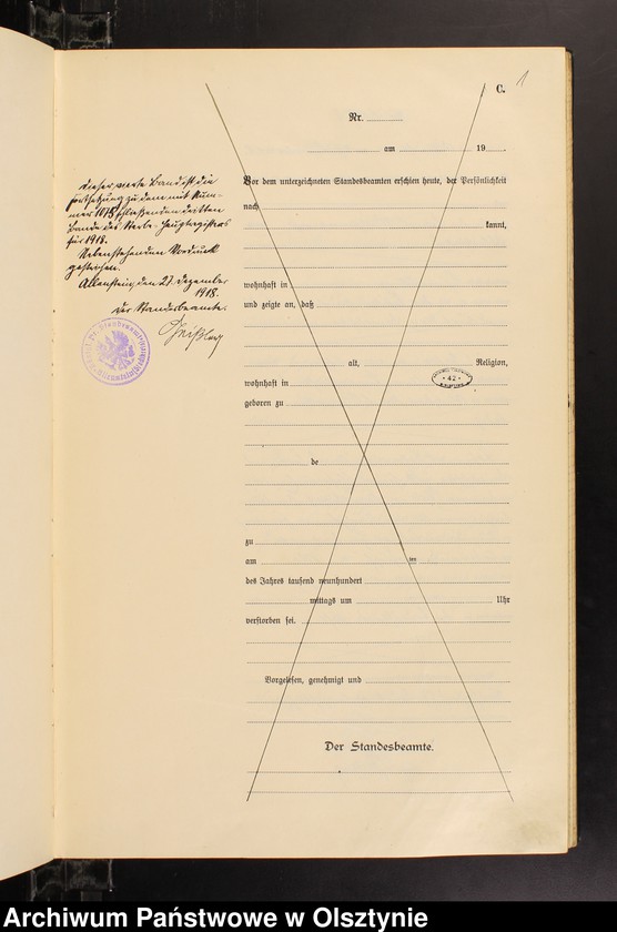 image.from.unit.number "Sterbe-Haupt-Register Tom IV, Nr 1076-1144"