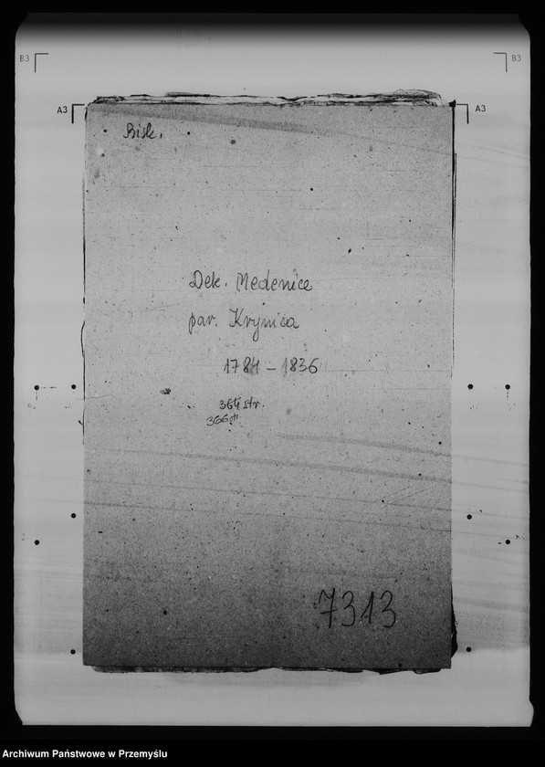 Obraz 4 z jednostki "[Kopie ksiąg metrykalnych parafii Krynica (dekanat Medenice)]"