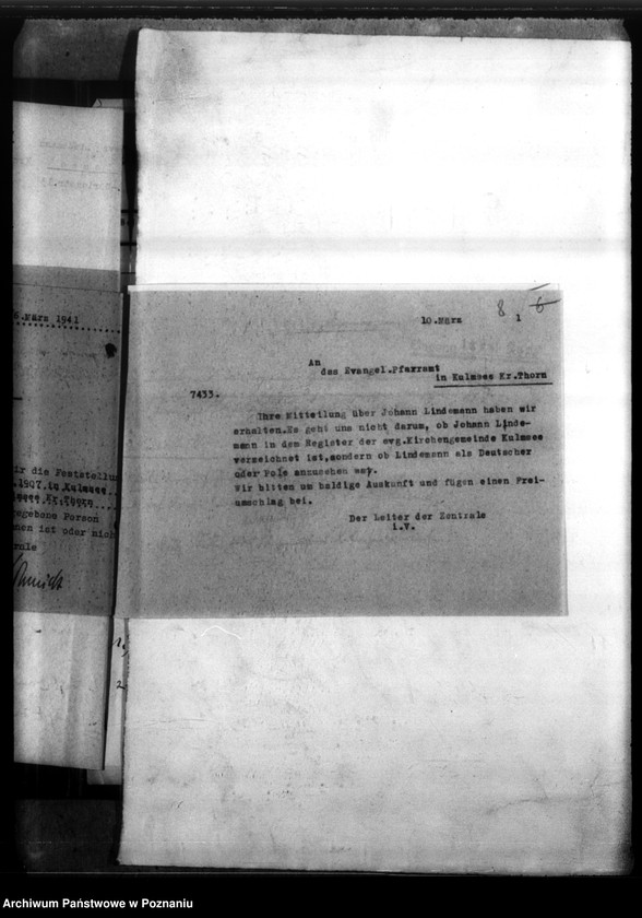 Obraz 12 z jednostki "Johann Lindemann aus Kulmsee/ Westpreussen (powiat Toruń)"