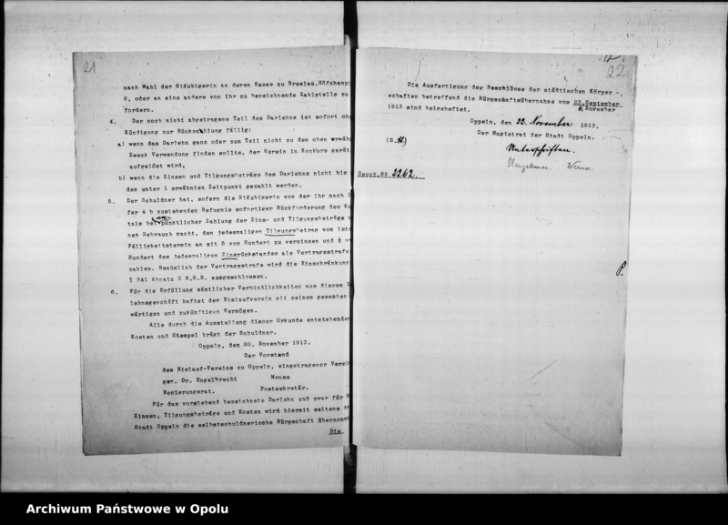 Obraz 17 z jednostki "Erledigte Bürgschaften. Bürgschaftssache Eislauf - Verein Bürgschaftssache Bauunternehmungsverein"