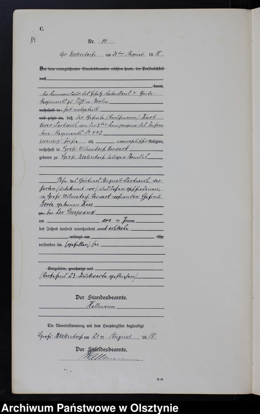 image.from.unit.number "Sterbe-Neben-Register Nr 1 - 25"