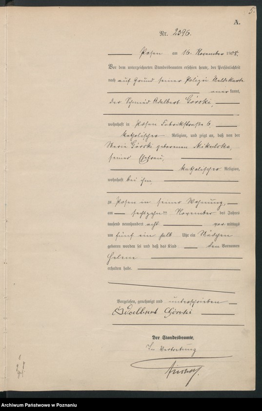 image.from.unit.number "Księga miejscowa urodzeń tom V [Rejestr główny urodzeń]"