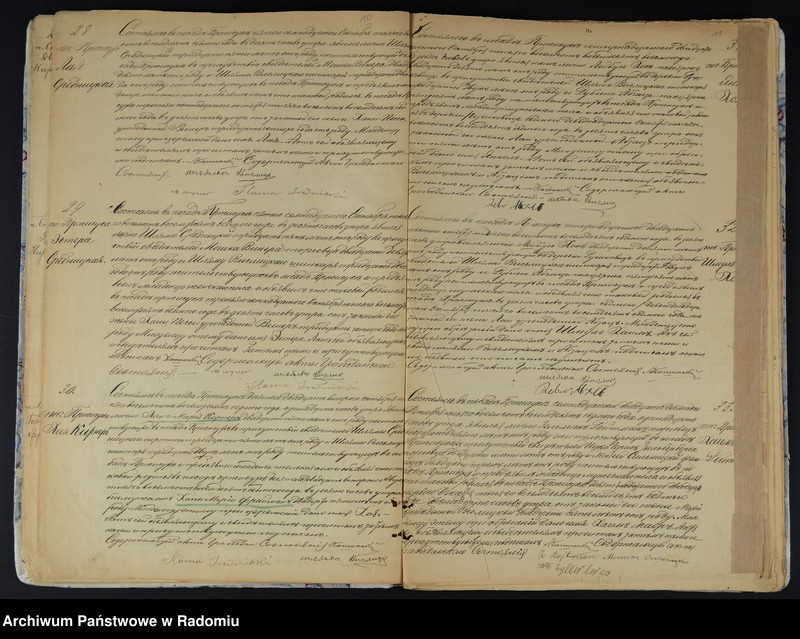 Obraz 10 z jednostki "[Duplikat akt urodzonych, zaślubionych i zmarłych Okręgu Bóżniczego Przysucha za 1887 r.]"