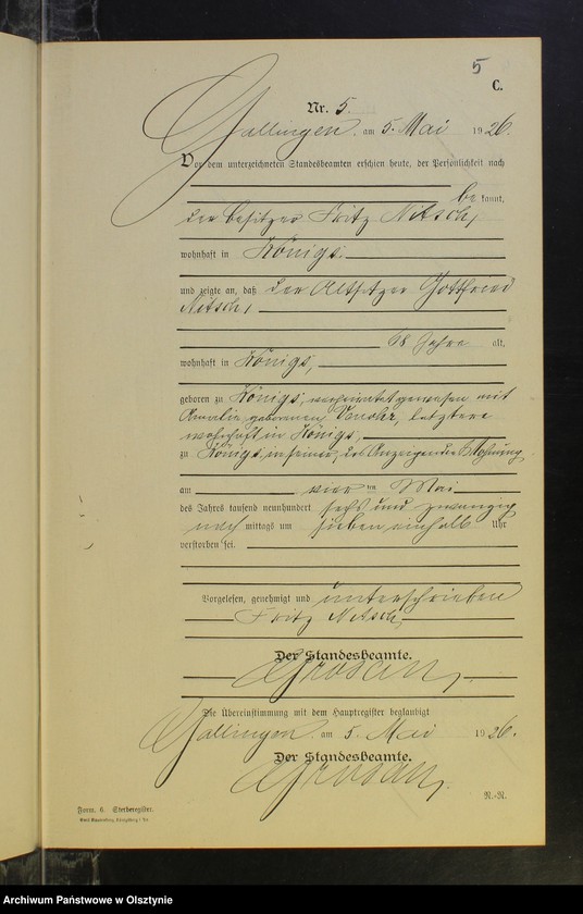 image.from.unit.number "Sterbe-Neben-Register Nr 1 - 13 [ Księga zgonów - wtóropis ]"