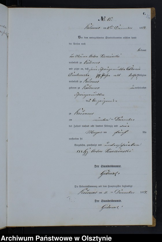 image.from.unit.number "Sterbe-Neben-Register Nr 1 - 19"