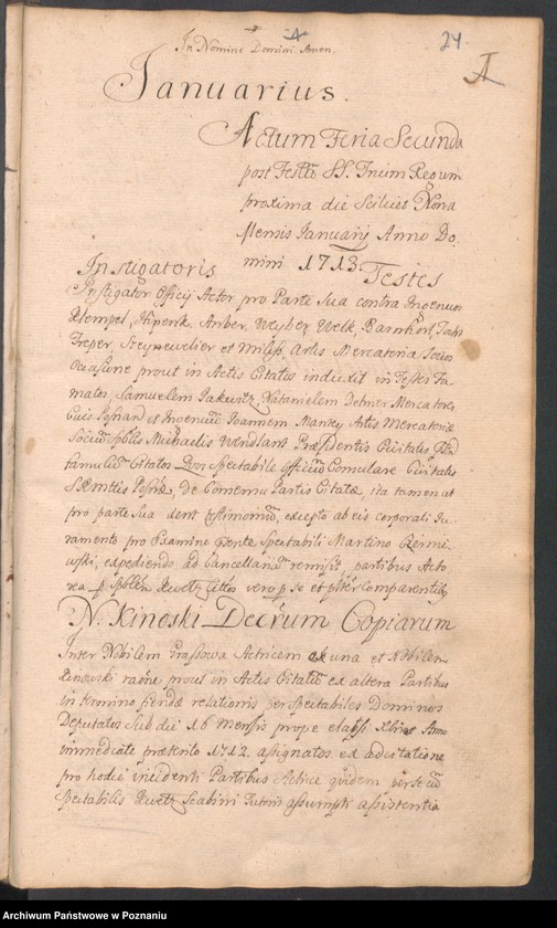 Obraz 17 z jednostki "Acta consularia officii consularis civitatis Posnaniae."