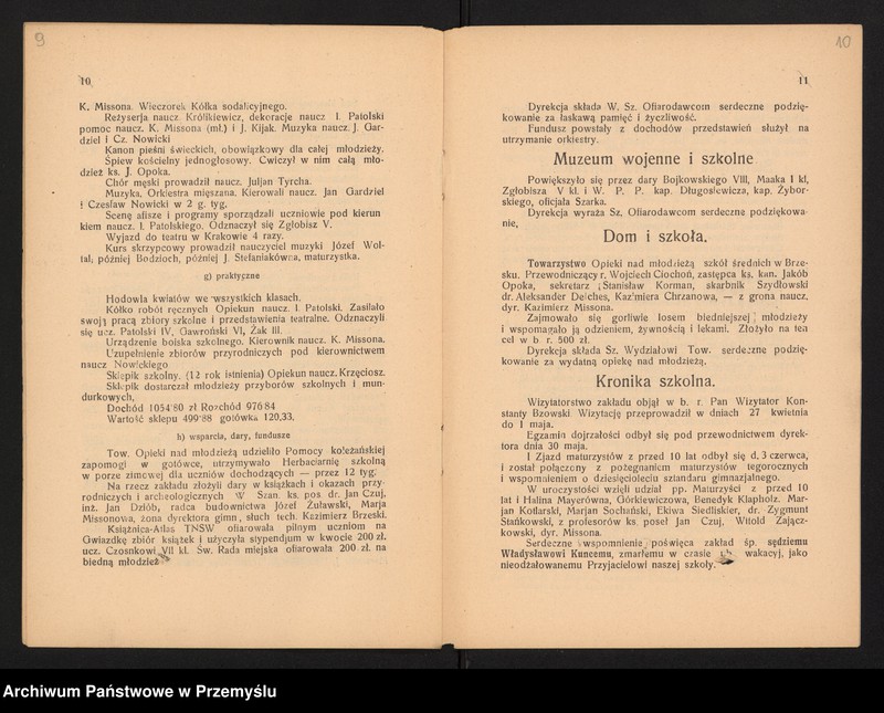 image.from.unit.number "Sprawozdanie Dyrekcji Państwowego Gimnazjum w Brzesku za rok szkolny 1927/28"
