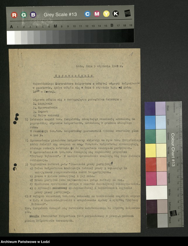 Obraz 2 z jednostki "Kolportaż - sprawozdania instruktora [wojewódzkiego] z wyjazdów w teren"