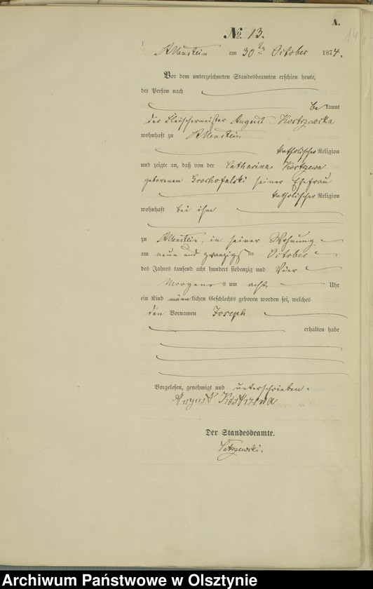 image.from.unit.number "Haupt-Geburts-Register Nr 1 - 73"