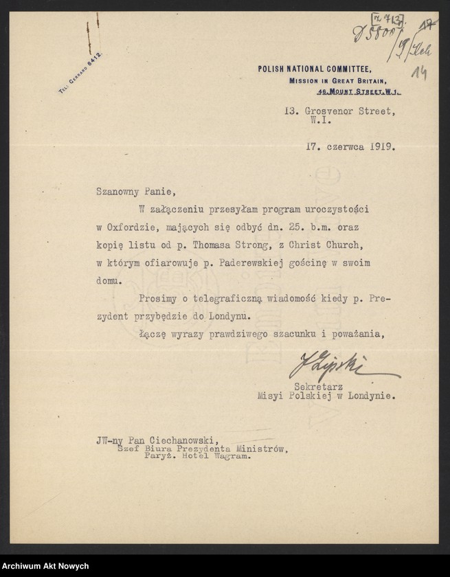 image.from.unit.number "Korespondencja dotycząca nadania dyplomów doktoratów honoris causa przez uniwersytety amerykańskie, angielskie. Przemówienia I. J. Paderewskiego na uroczystościach nadania mu dyplomów. Dyplomy: Doctor of Laws, honoris causa, Columbia University; patrz t.1015,1082, 1204; brak s.1-4,40-45,57-73,107-126 (25 VII 2003 r.)"