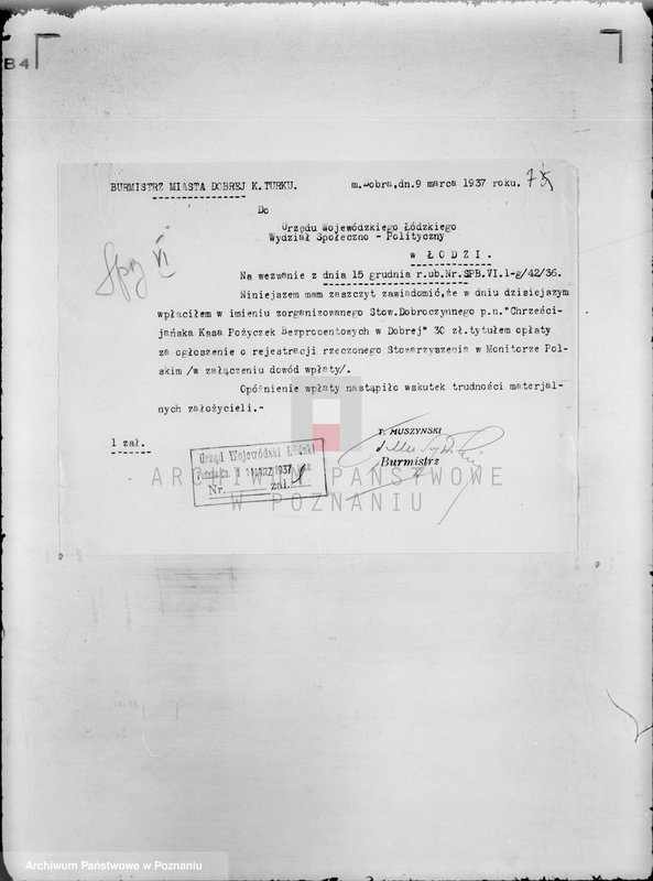 Obraz 11 z jednostki "Chrześcijańska Kasa Pożyczek Bezprocentowych z Dobrej koło Turku"