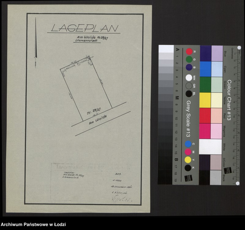 Obraz 1 z jednostki "Lageplan Am Walde 29/27 Litzmannstadt"