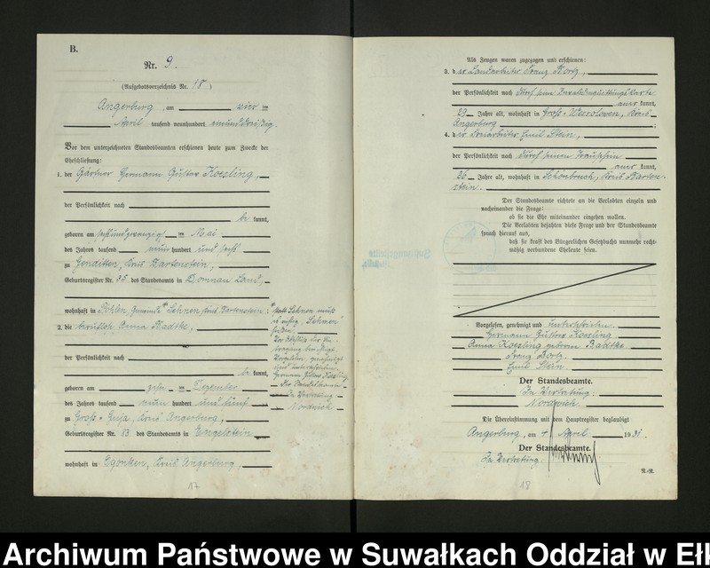 image.from.unit.number "[Heirats - Register (Neben - Register) Standesamt Angerburg einschl. der Bezirke, Gr. Strengeln, Prinowen und Kehlen Kreis Angerburg]"