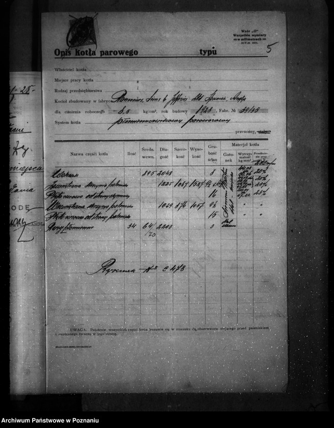 Obraz 9 z jednostki "Majętność Józefinowo pow. obornicki nr woj. kotła 6269"