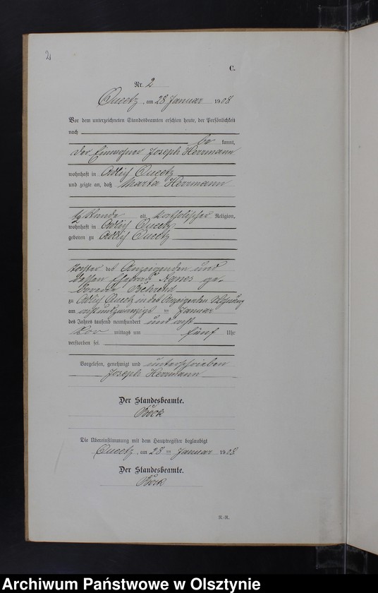 image.from.unit.number "Sterbe-Neben-Register Nr 1 - 23"