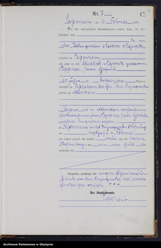 image.from.unit.number "Sterbe-Haupt-Register Nr 1 - 45"