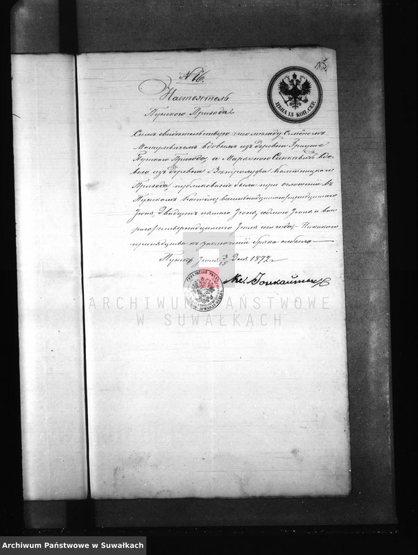 image.from.unit.number "Dowody do akt zaślubionych Parafii Kaletnik z roku 1972"