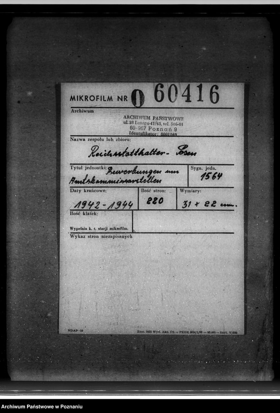 Obraz 2 z jednostki "Bewebungen um Amtskommissarstellen"