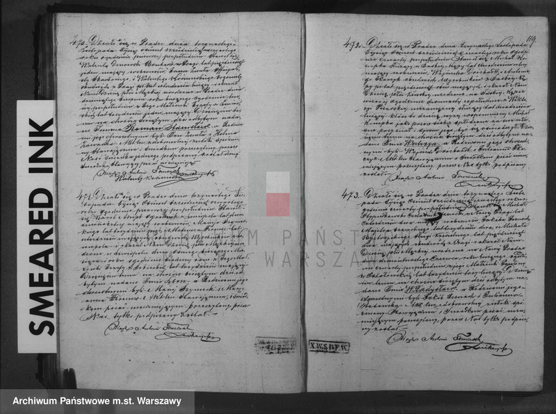Obraz 9 z kolekcji "Warszawskie metrykalia111"
