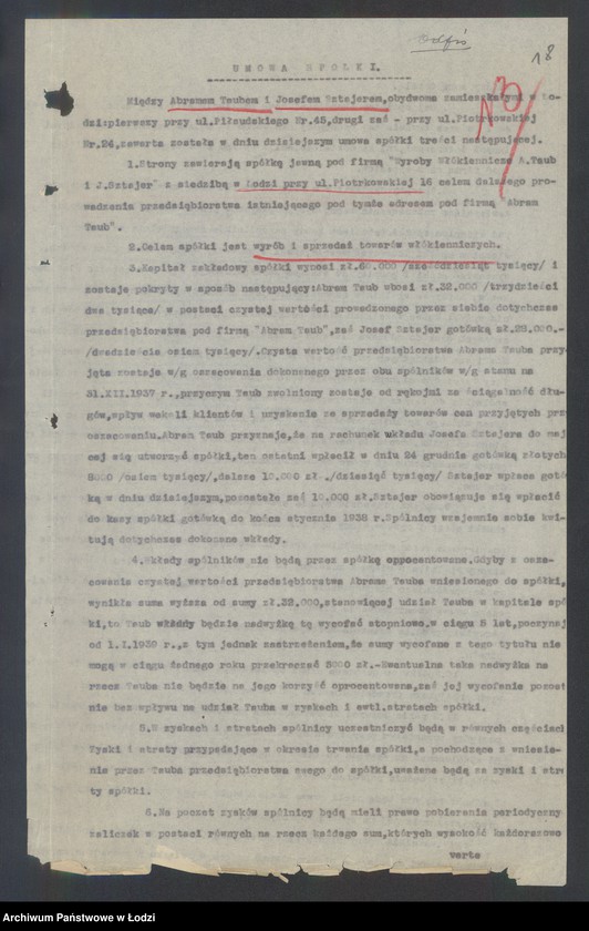 Obraz 20 z jednostki "Abram Taub – sprzedaż manufaktury"
