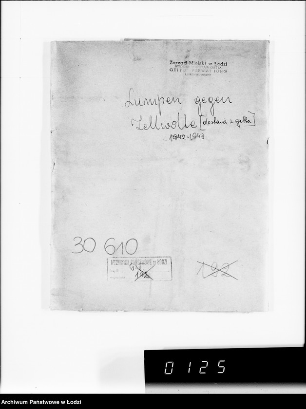 Obraz 4 z jednostki "Lumpen gegen Zellwolle [dostawa z Getta]"