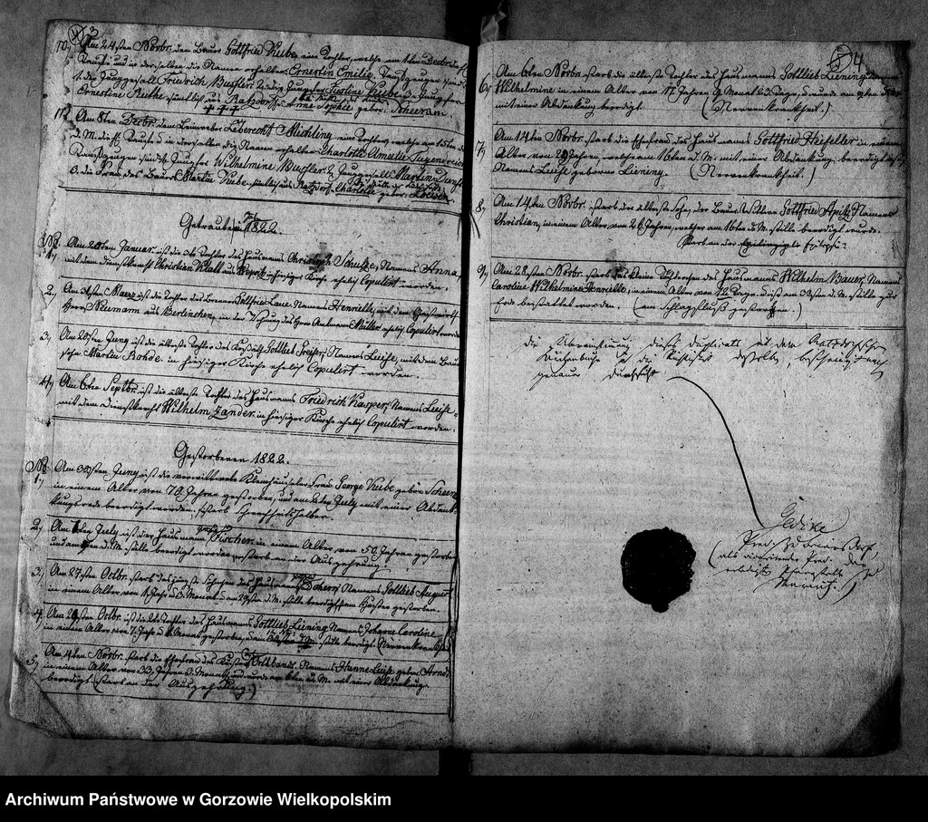 image.from.unit.number "Duplikate der Kirchenbücher von der Parochie Ratzdorf (Racław)"