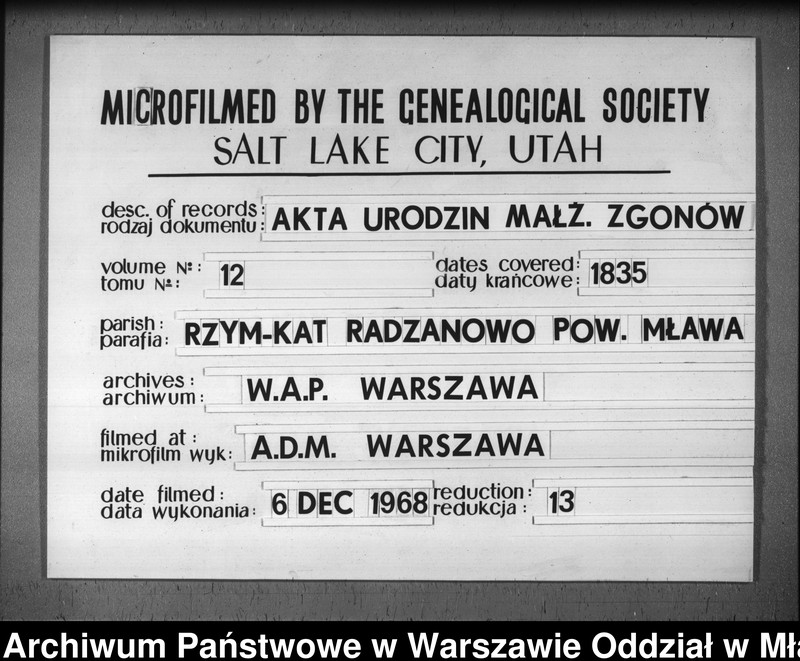 image.from.unit.number "Akta urodzeń, małżeństw i zgonów"
