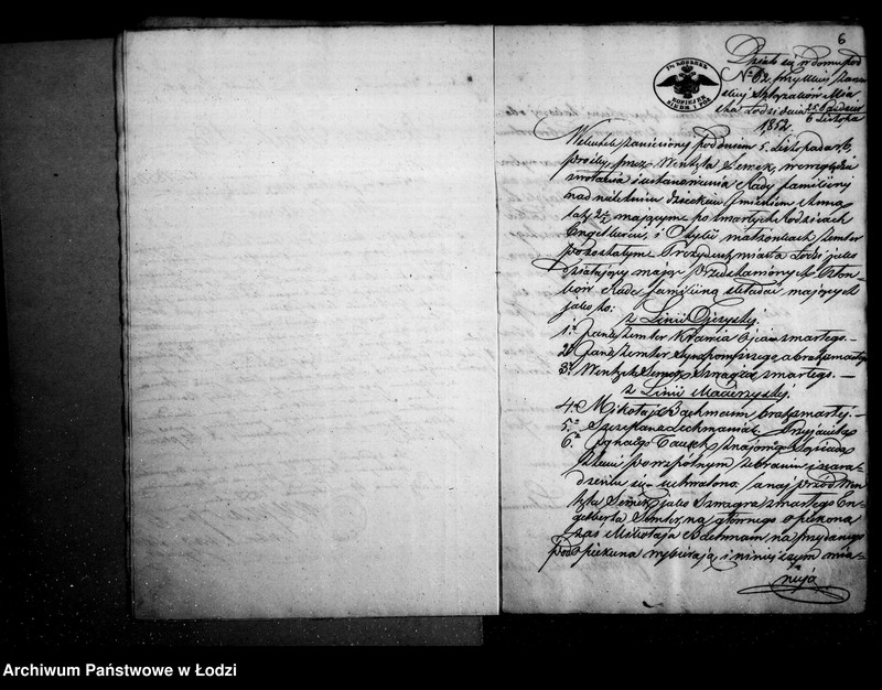 Obraz 9 z jednostki "Akta tyczące się ustanowienia opieki nad nieletnią Anną Zemler po zmarłych Engelharcie i Otylii z Bachmanow małżonków Zemler pozostałą córką"